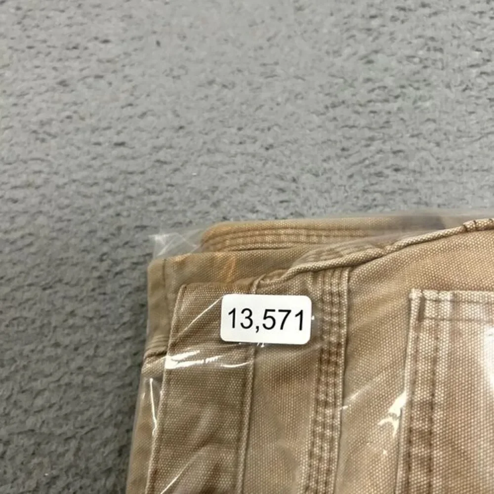 Dickies Pants Mens 42x30 Brown‎ Beige Faded Carpenter Duck Canvas Work Wear Y2K